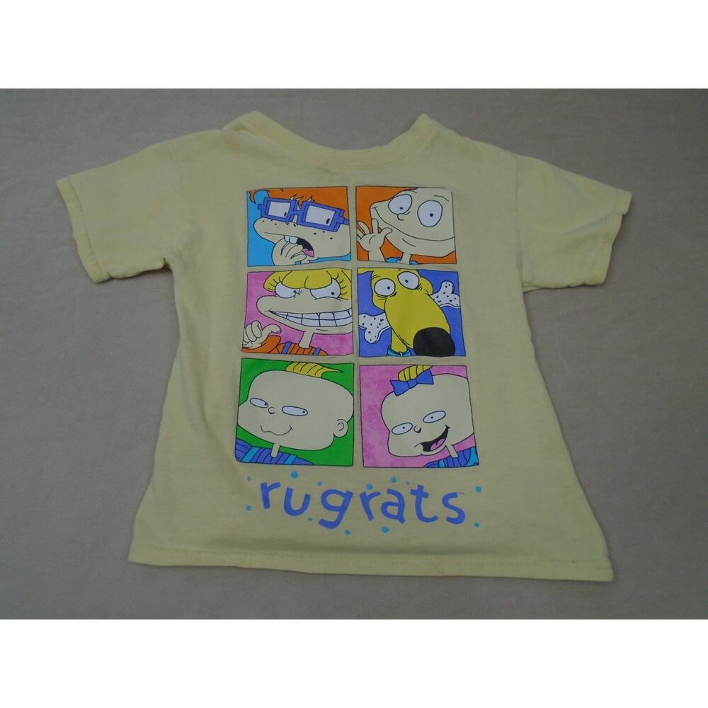 Vintage 90s Toddler Kids Nickelodeon Rugrats Pink T-shirt Sz 5/6 Angelica Tommy